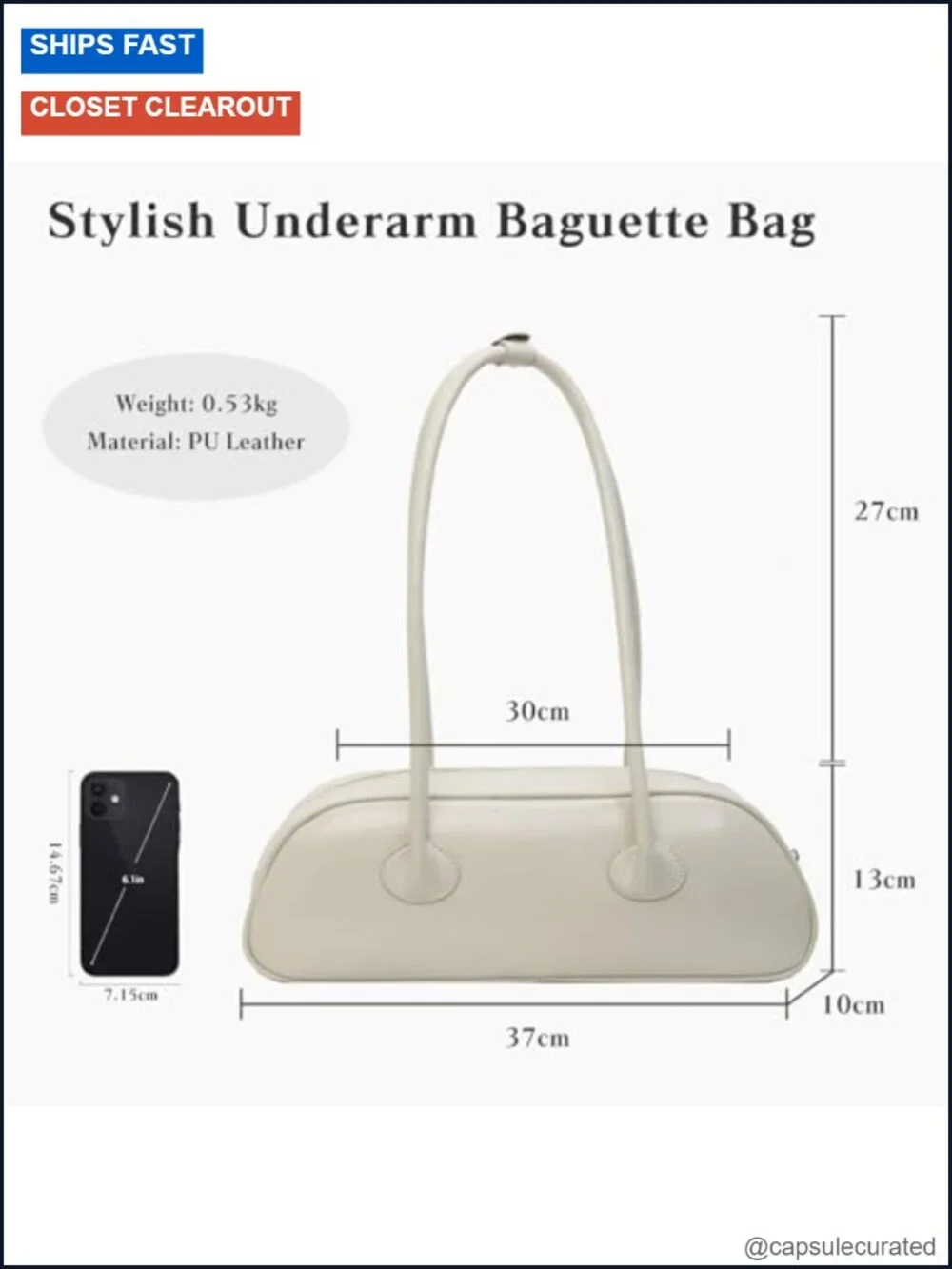 PU Leather Women's Top Handle Small Handbag Hobo Shoulder Bag - Waterproof